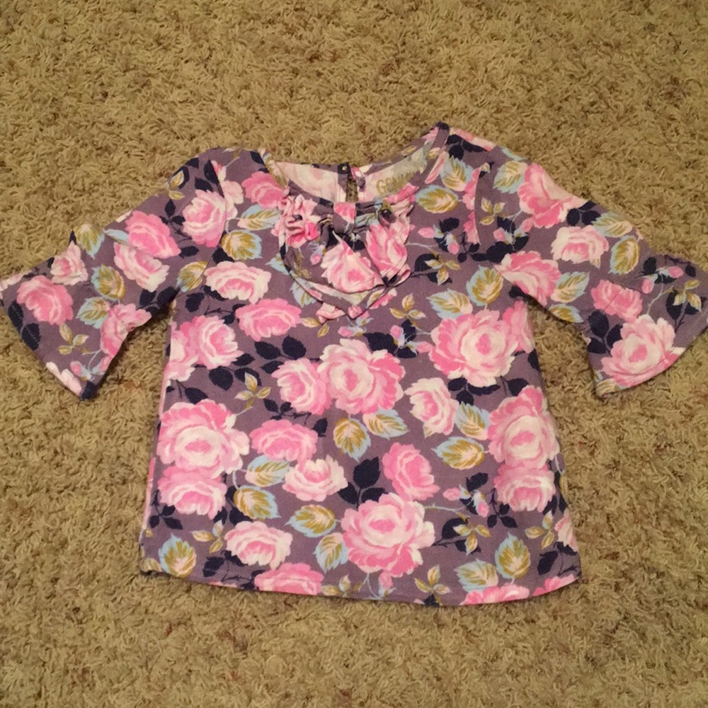 Purple floral top